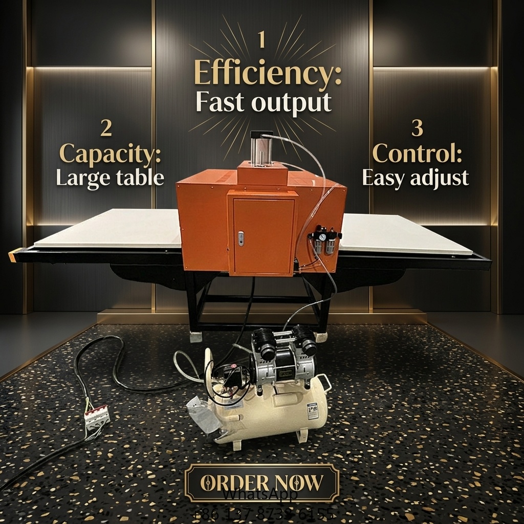 Automatic Pneumatic Double Sta - Commercial Printing Machine For Shirts review and price