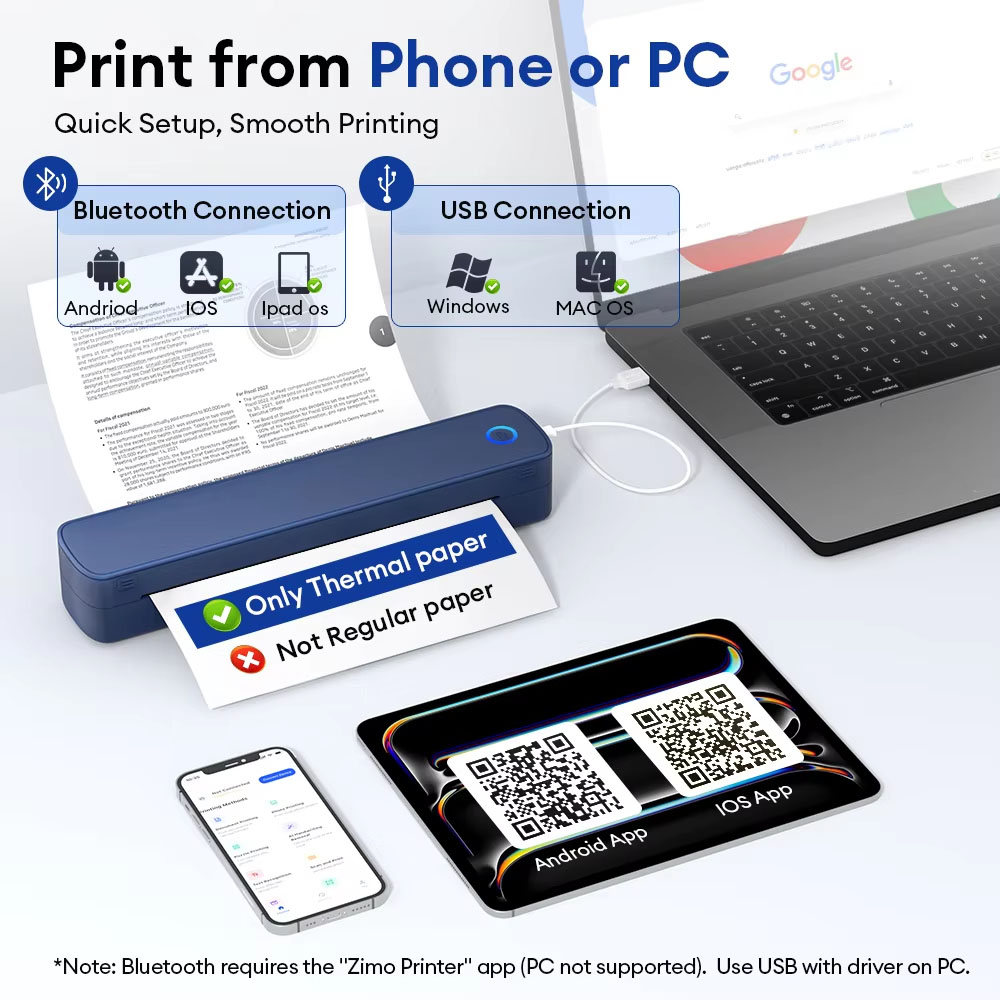 A4 Thermal Printer Mini Portab - Commercial Document Printing review and price