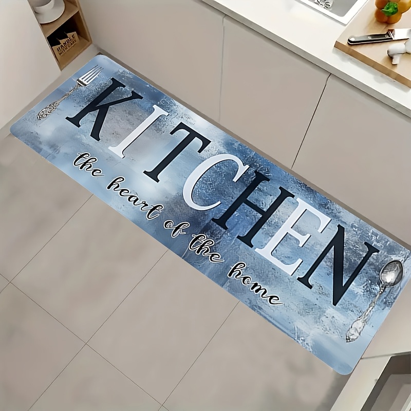 Blue Textured Kitchen Runner R - Wholesale Commercial Printing review and price