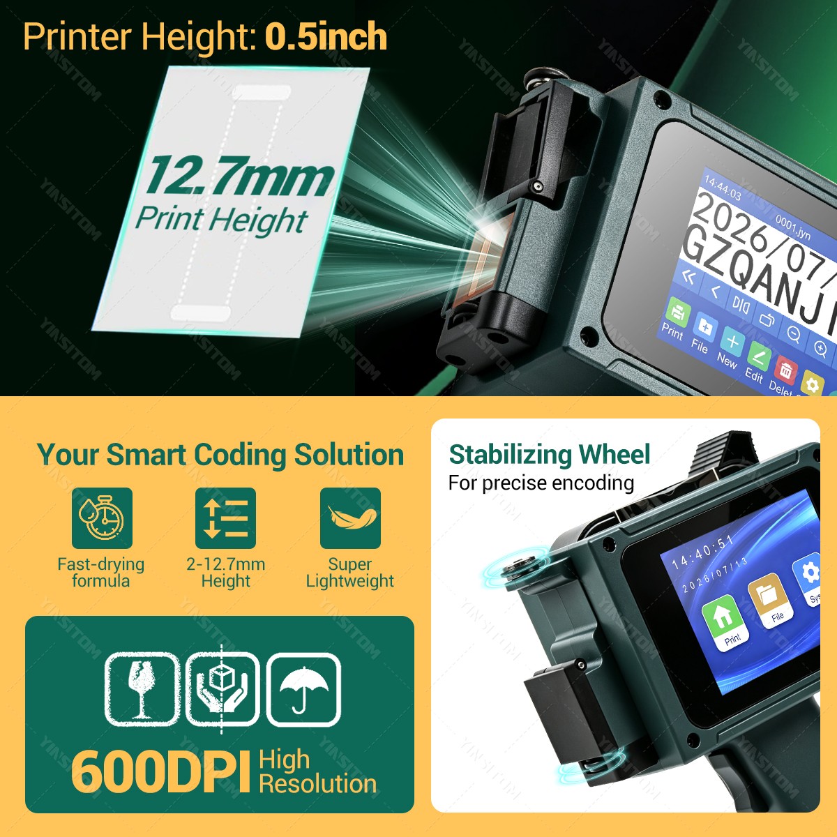 Newly Upgraded 0.5Inch 12.7mm  - Commercial Printing Ink review and price