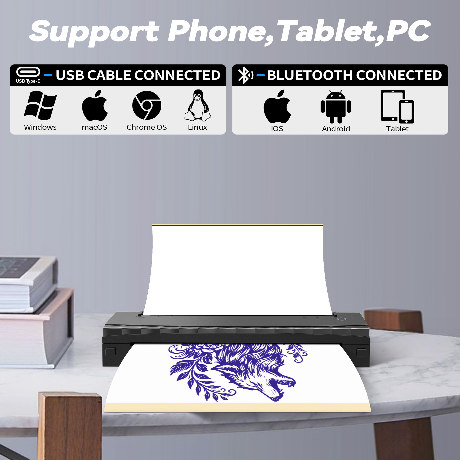 Wireless Tattoo Printer Blueto - Commercial Document Printing review and price